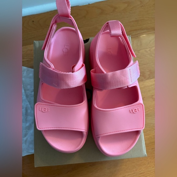UGG GoldenGlow Tropical Pink Sandals Size 9 - Picture 7 of 12
